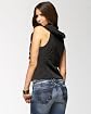 Ruffled Rosette Sleeveless Zip Top Product Image