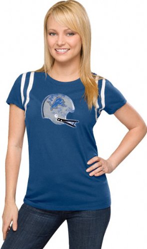 Detroit Lions Women's Vintage Helmet Jersey Tee