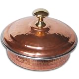 Tableware Dinnerware Copper Serving Bowl With Lid Diameter 5.75 Inches
