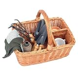 Picnic and Beyond The Arbor Carrier Willow Gardening Basket