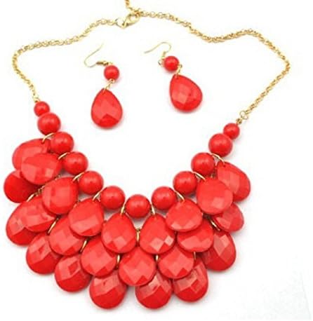 Bohemian Fashion Necklace Sets, Drop - Type Necklace Sets, Beautiful Jewelry Sets (Cxt9135) (Red)