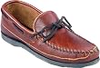 Minnetonka Womens Double Bottom Hardsole Brown Leather Slip-Ons