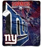 New York Giants 50 x 60 Micro Raschel Throw Blanket - Grunge Design