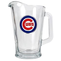 Chicago Cubs MLB 60oz Glass Pitcher - Primary Logo by Great American Products