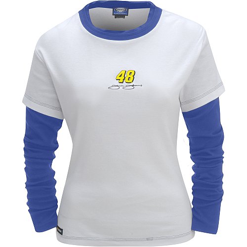 Concepts Sport Jimmie Johnson Ladies Malibu Long Sleeve Layered Top