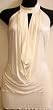 Seductions By Sirens Ivory Halter Top With Pearls