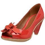 Geox Women's Donna Juliette-3 Open-Toe Pump,Red,39.5 EU (US Women's 9.5 M)
