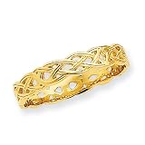 14k Polished Celtic Knot Band