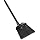 Rubbermaid Commercial Lobby Pro Broom, Polyethylene Bristles, 28" Metal Handle, Black/Yellow (637400BLA)