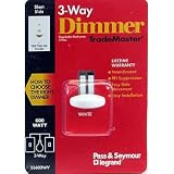 White Short Slide 3-Way Dimmer