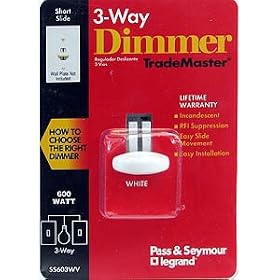 Click here to buy White Short Slide 3-Way Dimmer.