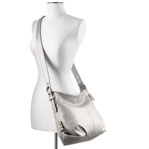 Shoulder Coach Black  Pebbled Leather Shoe Jewelry 15064