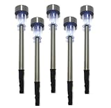 5 Stück Edelstahl Solarleuchten,Solarlampe,gartenleuchte