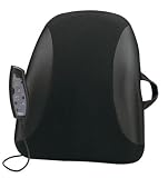 Obus Forme by Conair Ergonomic Orthopedic Ultimate Backrest with Heat and Massage, Black