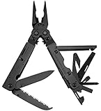 SOG Specialty Knives & Tools B66N-CP PowerAssist Multi-Tool with Assisted Steel Blades and Nylon Sheath, 16-Tools Combined, Black Oxide Finish
