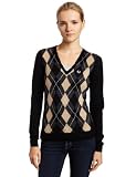 Fred Perry Women's Classic Argyle V-Neck Sweater