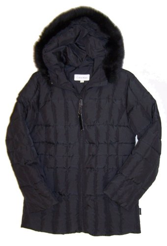 Calvin Klein Hooded Down Jacket Black S