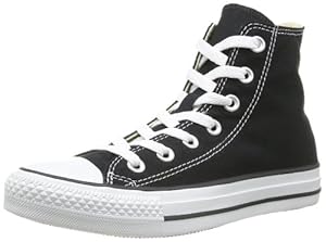 Converse Chuck Taylor All Star Core Hi - Botines de lona unisex, color negro, talla 39.5