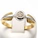 18ct Two Tone 0.25ct Diamond Solitaire Engagement Ring
