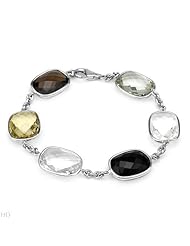 Genuine Morne Rouge (TM) Bracelet. 49.50 Ctw Amethyst Sterling Silver Bracelet - Material/Stone: Amethyst. 15.8 grams in weight and 7 inches in length. 100% Satisfaction Guaranteed.