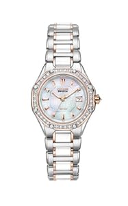 Citizen Women's EW2196-52D The Signature Collection Eco-Drive Octavia Ceramic Diamond Watch