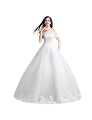  Beaded Lace-Up Off the Shoulder Short Sleeves Elbow Length Sleeves Organza  Ball Gown Evening Dress/Wedding Party Dress 