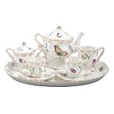 Child's Tea Set - Olivia's Dragonflies - with Storage Case Mini Set