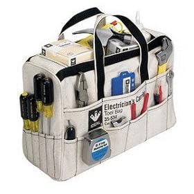 Ideal Electrician's Tool Bag, 10 x 17 x 6 1 4, 30 Pockets by Ideal Industries