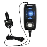 2 in 1 FM Transmitter and Car Charger for the Samsung Yepp YP-T9 1GB - Gomadic Brand w/ TipExchange Technology