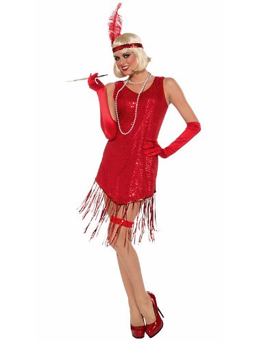 Swingin' In Red Sequins Costume for Women STD