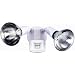 Designers Edge L995WH Metal Outdoor Motion-Activated 2-Light Downward Floodlight, White