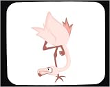 Mouse Pad with flamingo, angry, cartoons, cartoon, mad, bird, animal, stooped