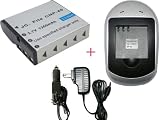 【充電器セット】 カシオ　NP-40　互換バッテリ-＋充電器（ACアダプタタイプ)　EXILIM　ZOOM　EX-Z450対応 EXILIM EX-Z850