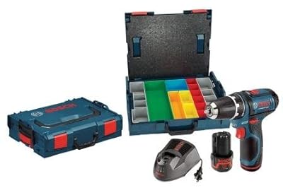 Bosch PS31-2AL1A 12-Volt Lithium-Ion 3/8-Inch Drill/Driver with 2 L-BOXX Cases, 2 Batteries and Charger