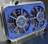 Flexalite (125Y CIVIC) Direct Fit Replacement Electric Cooling Fans - Single Fan - 15 x 13 1/2 x 2 3/4 - Yellow