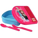 Disney Frozen Food Storage Container w/ Fork & Spoon By Zak!
