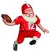 Football Santa Christmas Ornament