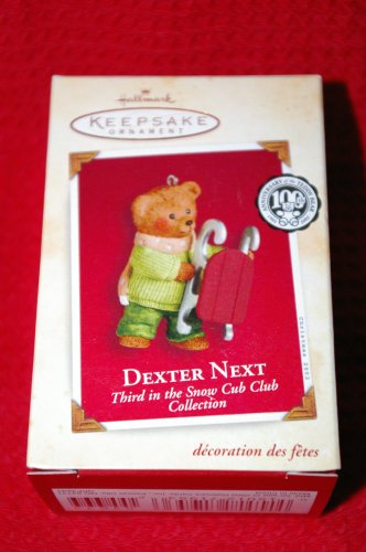 Dexter Next Hallmark Ornament 2002 Snow Cub Club Collection
