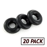 Rubber Stopper Beads For Charm Bracelets (Pack of 20)