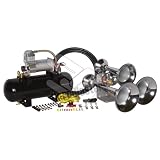 Chrome Outlaw 228CX Train Horn Kit by HornBlasters