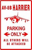 AV-8B HARRIER PARKING military hobby sign