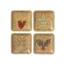 Pfaltzgraff Holiday Spice Tapas Plates,  Set of 4