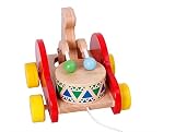 Holz Trommel Xylofon Nachziehspielzeug Holzspielzeug Musikinstrument Baby - Bär -