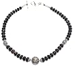 Romantic Gift Ideas Silver Smokeyquartz Gemstone Necklace 18 inches