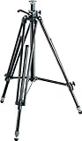 Manfrotto 028B Black Aluminum Studio Pro Triman Tripod with Geared Column