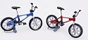 2er SET BMX Fingerbike in blau und rot aus Metall