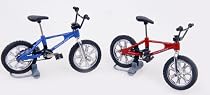 2er SET BMX Fingerbike in blau und rot aus Metall
