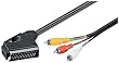 Wentronic Audio/Video Kabel (Scartstecker auf 3x Cinchstecker) 3 m