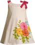 Bonnie Jean Girls 2-6x Knit Sundress,White,6