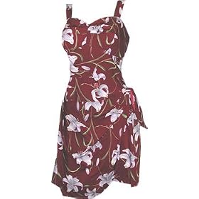 Tiger Lily Hawaiian Aloha Sarong Dress